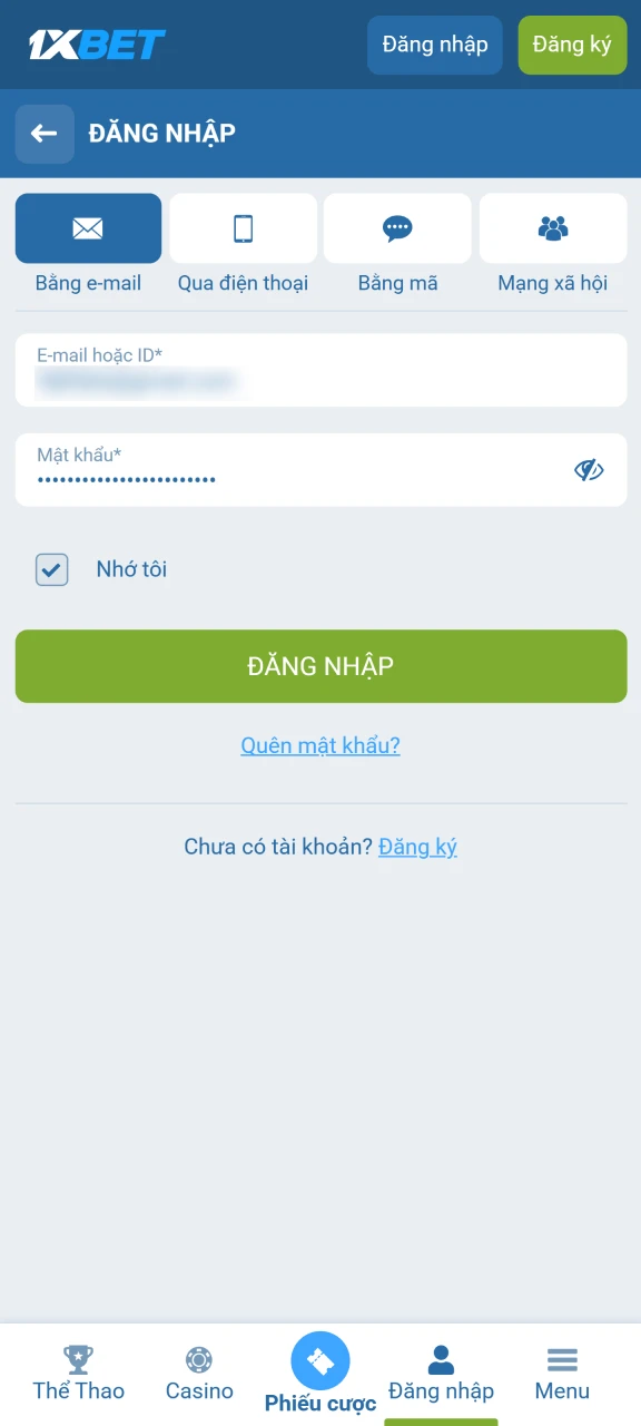 Để đăng nhập vào tài khoản của bạn, hãy điền vào biểu mẫu ngắn.