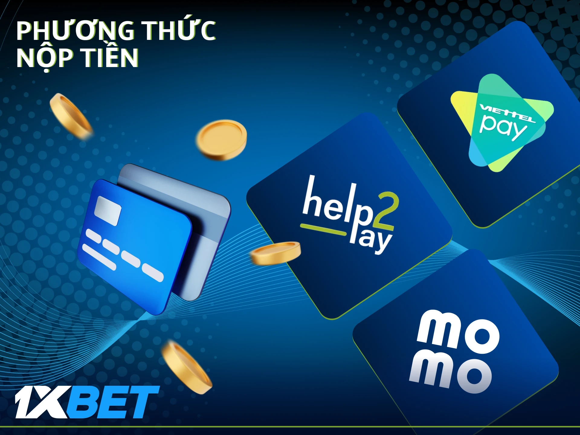 1xBet sử dụng các phương thức nạp tiền nhanh chóng, ổn định và quen thuộc.